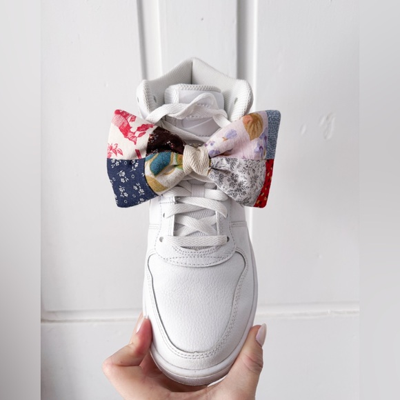 Handmade 🧵 🪡 upcycled Quilted Bow Clips - Picture 4 of 6